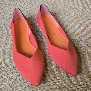 🩰 Rothy’s The Point Flats | Salmon | Size 9 | Excellent